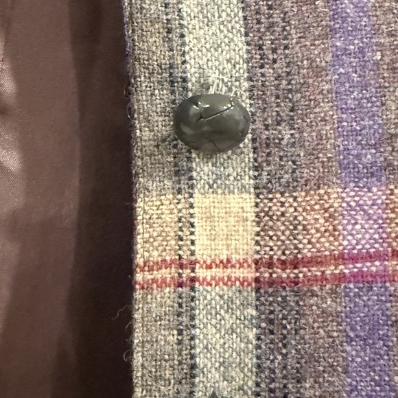 VTG Retro Prep Wool Plaid Blazer Womans 8 Preppy New England Old Money Mod - Picture 10 of 10